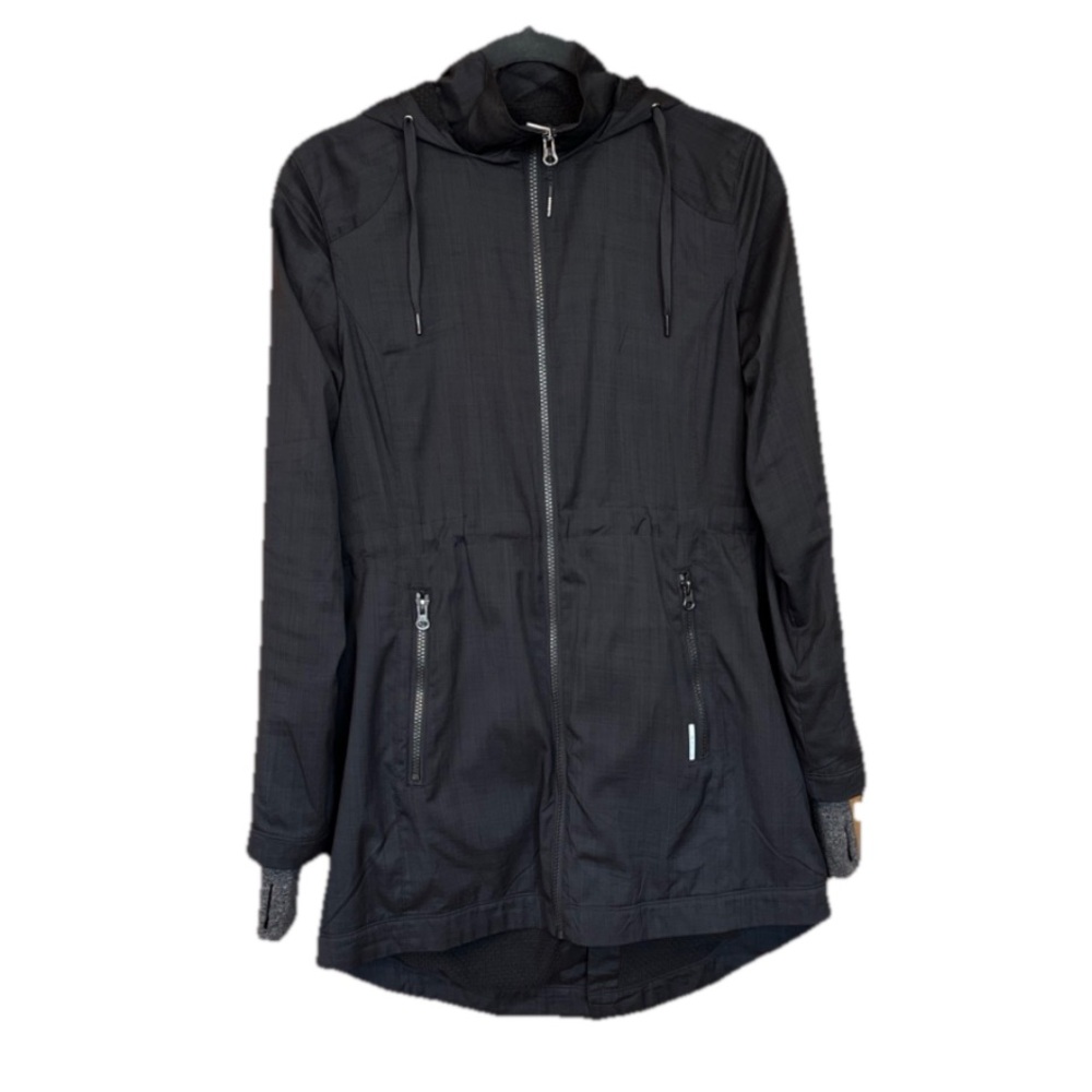 Mondetta Charcoal Full Zip Jacket with Hood and 2 zip pockets. Size Small